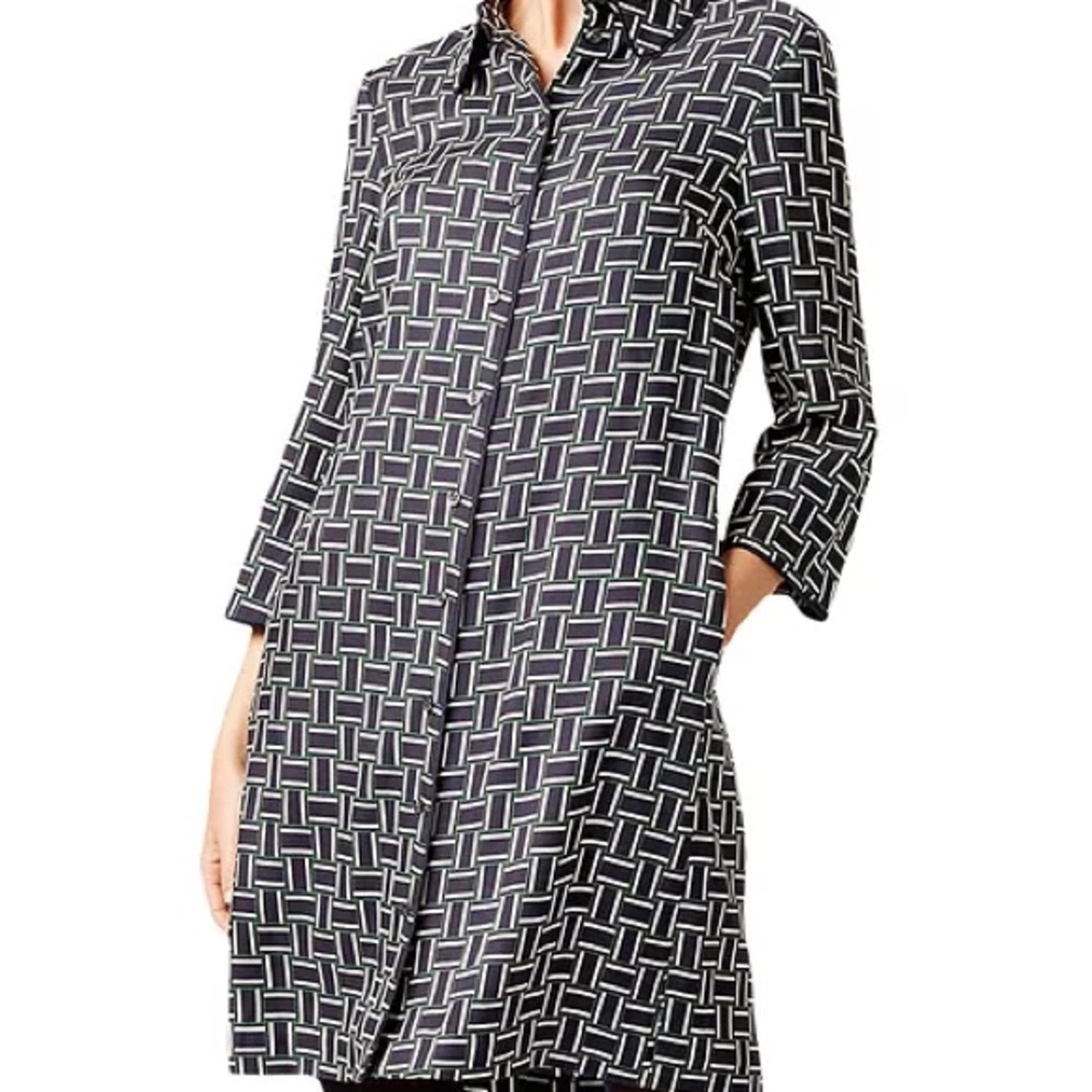 NEW HOBBS London Aubrey Geometric Print Shirt Dress size US 8 UK 12NEVER Worn